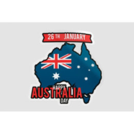 Happy Australia Day Style 133 Sticker - DecalsHouse