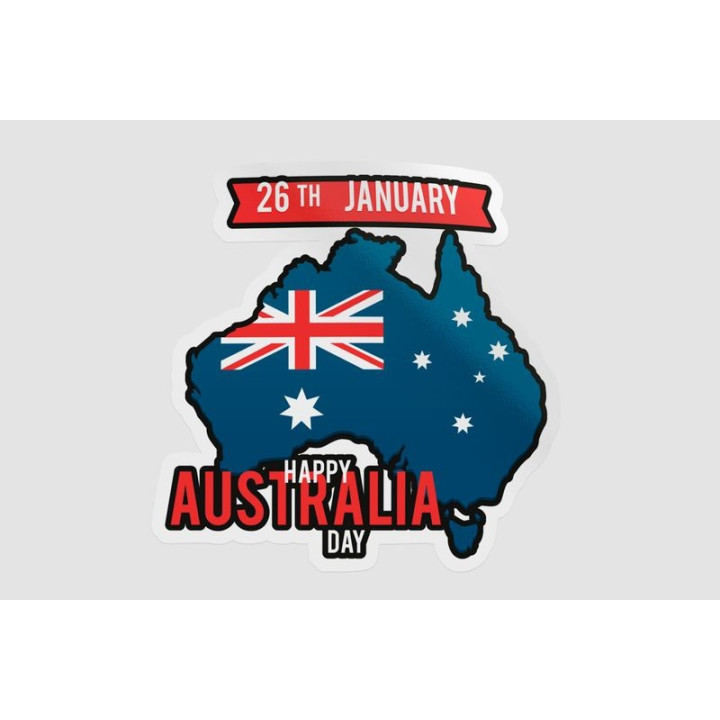 Happy Australia Day Style 133 Sticker - DecalsHouse
