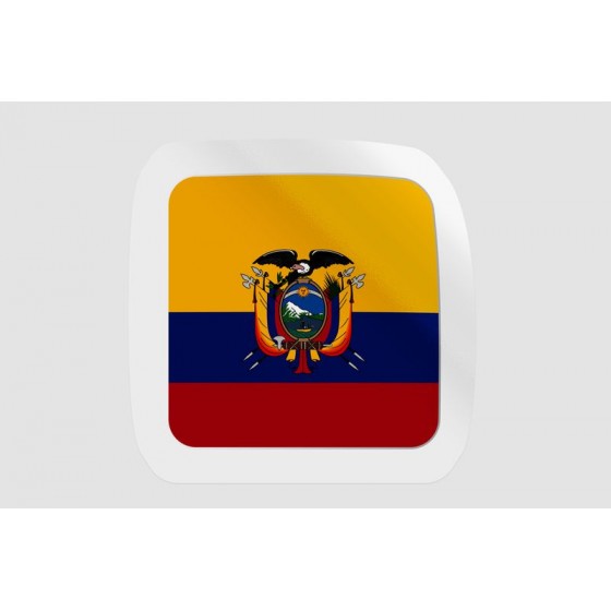 Ecuador Flag Badge Style 13