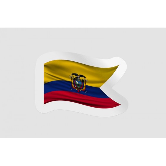 Ecuador Flag Badge Style 14