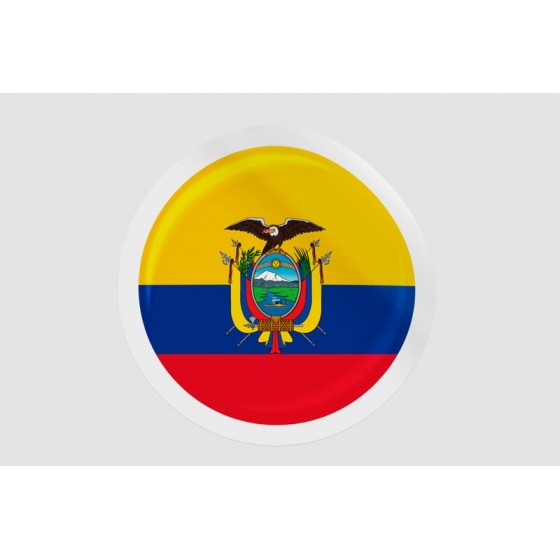 Ecuador Flag Badge Style 15
