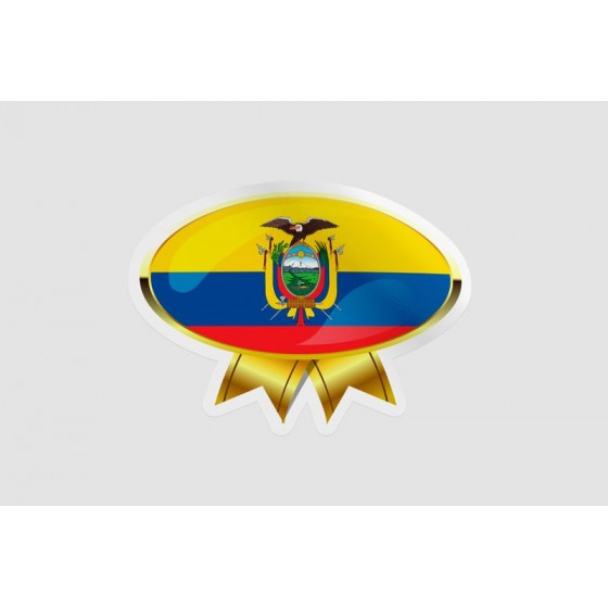 Ecuador Flag Badge Style 2