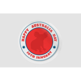 Happy Australia Day Style 144 Sticker - DecalsHouse