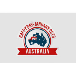 Happy Australia Day Style 146 Sticker - DecalsHouse