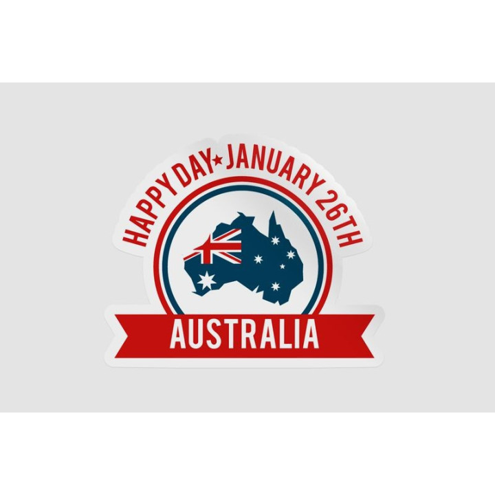 Happy Australia Day Style 146 Sticker - DecalsHouse