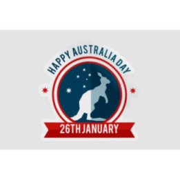 Happy Australia Day Style 147 Sticker - DecalsHouse