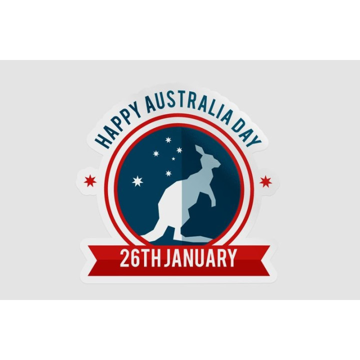 Happy Australia Day Style 147 Sticker - DecalsHouse