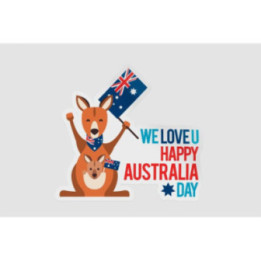 Happy Australia Day Style 153 Sticker - DecalsHouse