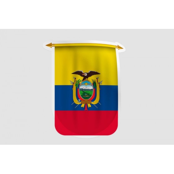 Ecuador Flag Pennant Style 5