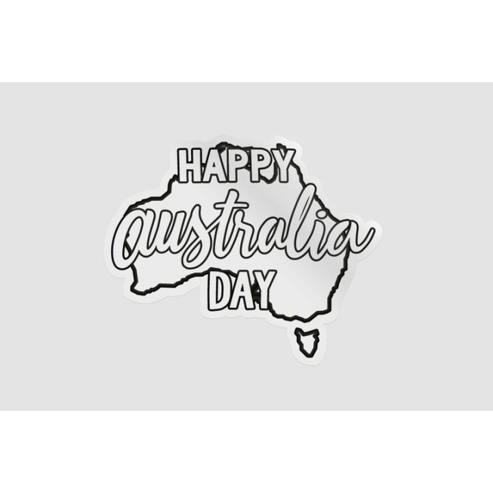 Happy Australia Day Style 172 Sticker - DecalsHouse
