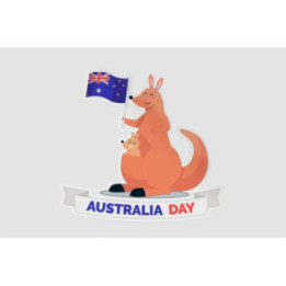 Happy Australia Day Style 173 Sticker - DecalsHouse