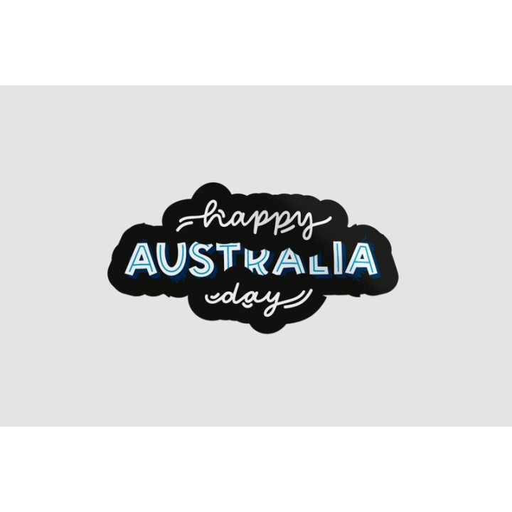 Happy Australia Day Style 2 Sticker - DecalsHouse