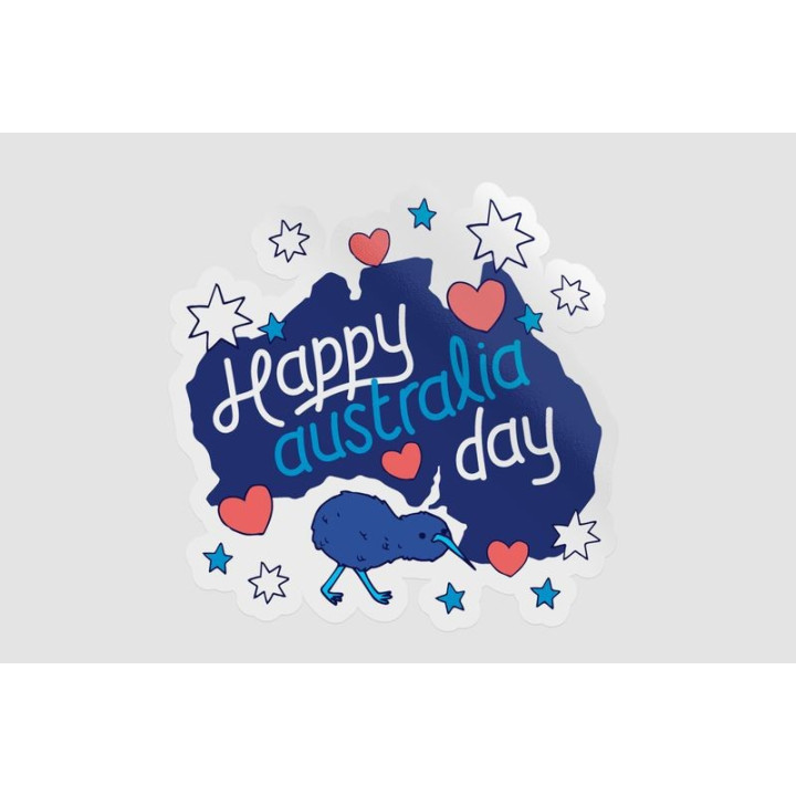 Happy Australia Day Style 204 Sticker - DecalsHouse