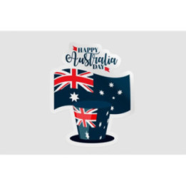 Happy Australia Day Style 210 Sticker - DecalsHouse