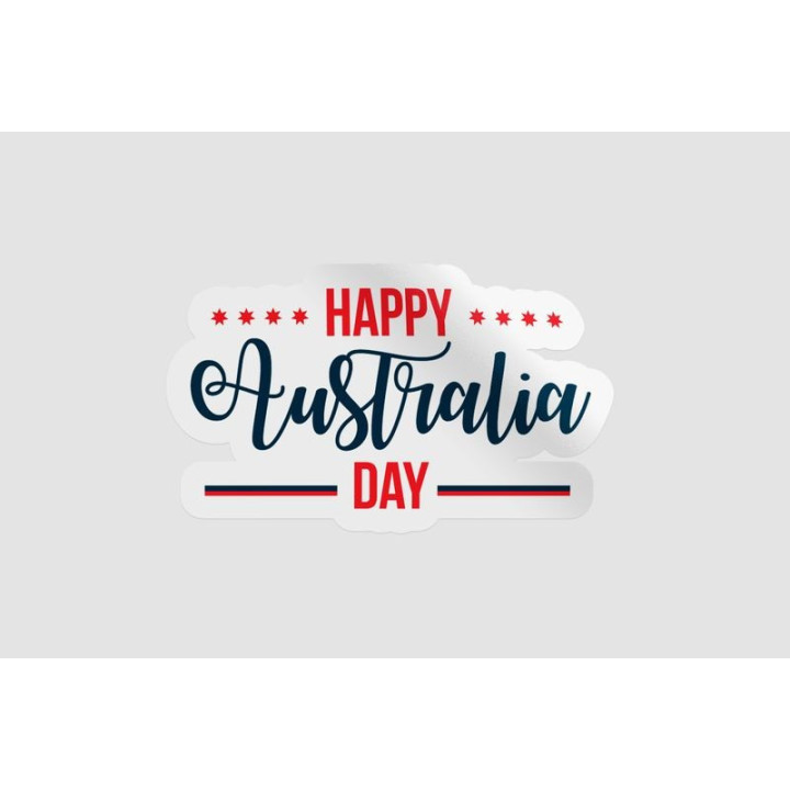Happy Australia Day Style 215 Sticker - DecalsHouse