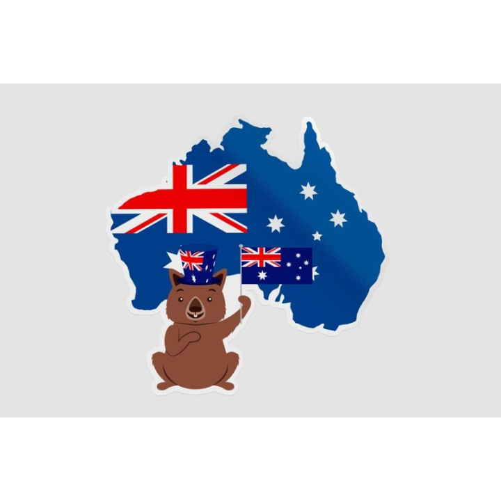 Happy Australia Day Style 219 Sticker - DecalsHouse