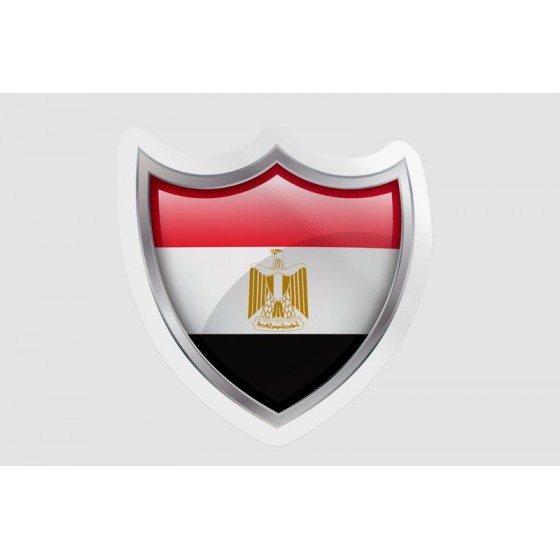 Egypt Flag Bevel Style 2