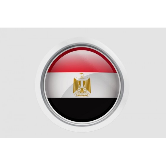 Egypt Flag Bevel Style 4