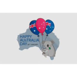 Happy Australia Day Style 233 Sticker - DecalsHouse