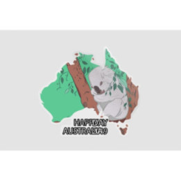 Happy Australia Day Style 234 Sticker - DecalsHouse