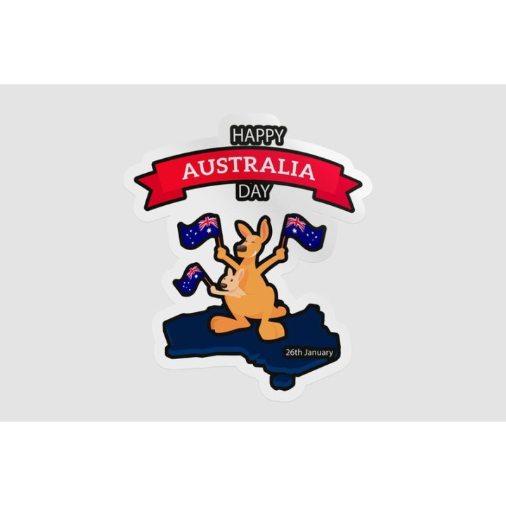 Happy Australia Day Style 244 Sticker - DecalsHouse