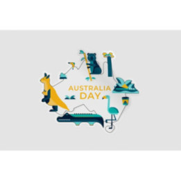 Happy Australia Day Style 25 Sticker - DecalsHouse
