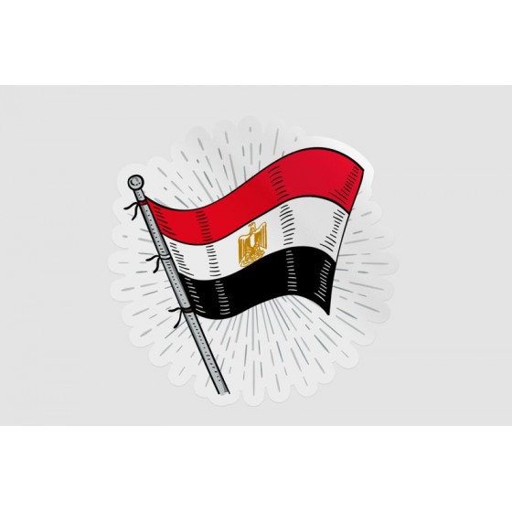 Egypt Flag Hand Drawn Style 2