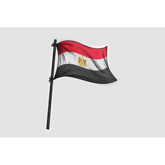 Egypt Flag Hand Drawn
