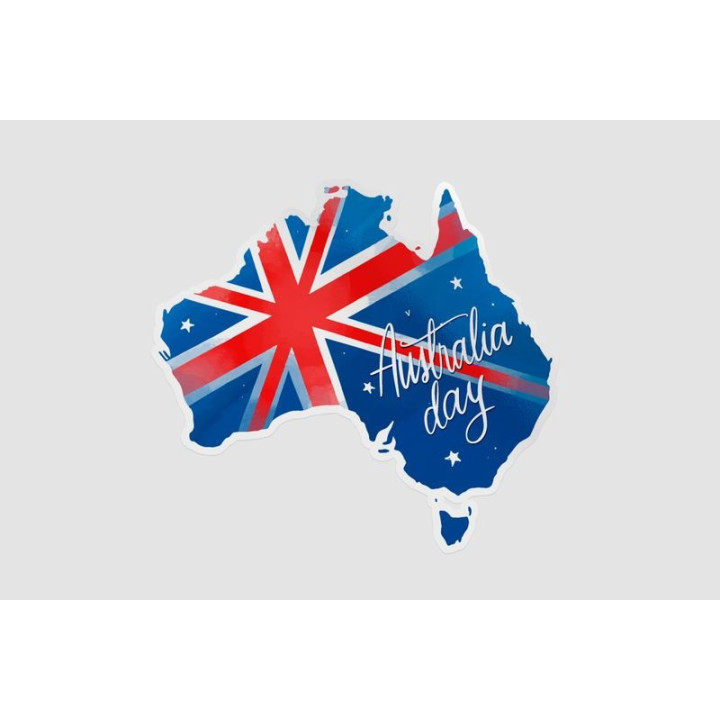 Happy Australia Day Style 253 Sticker - DecalsHouse