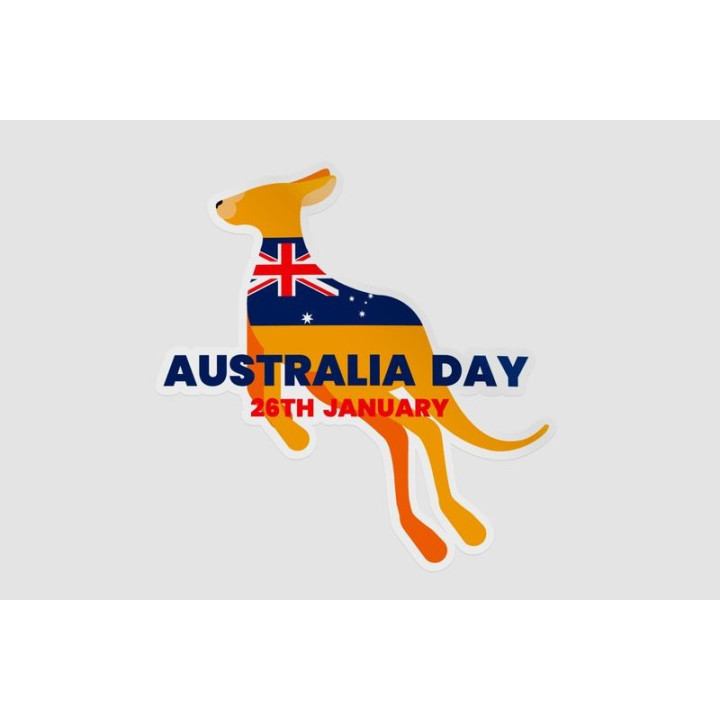 Happy Australia Day Style 257 Sticker - DecalsHouse