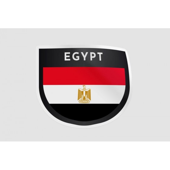 Egypt Flag Label Style 3