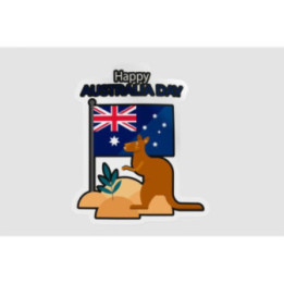 Happy Australia Day Style 267 Sticker - DecalsHouse