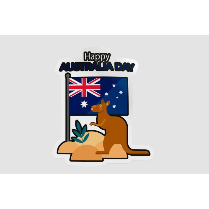 Happy Australia Day Style 267 Sticker - DecalsHouse