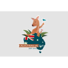 Happy Australia Day Style 268 Sticker - DecalsHouse