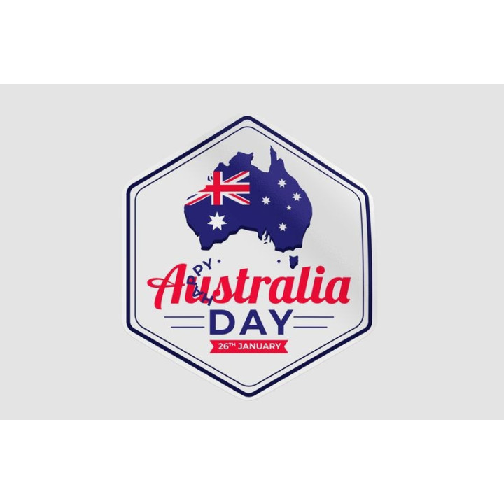Happy Australia Day Style 271 Sticker - DecalsHouse