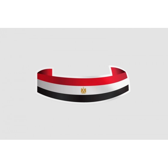 Egypt Flag Ribbon Style 2