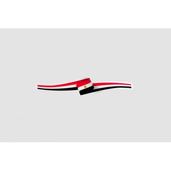Egypt Flag Ribbon Style 7
