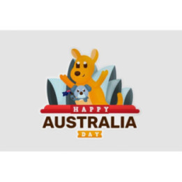 Happy Australia Day Style 282 Sticker - DecalsHouse