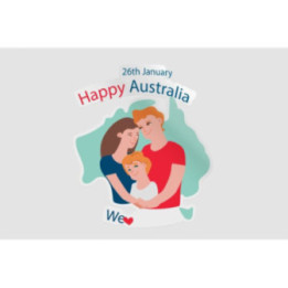 Happy Australia Day Style 290 Sticker - DecalsHouse