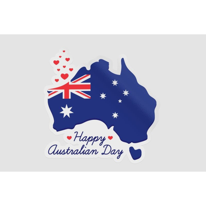 Happy Australia Day Style 293 Sticker - DecalsHouse