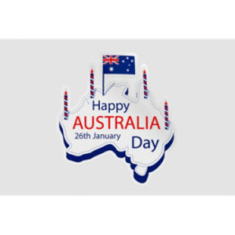 Happy Australia Day Style 295 Sticker - DecalsHouse