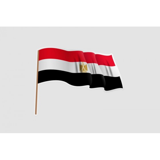 Egypt Flag Waving Style 2