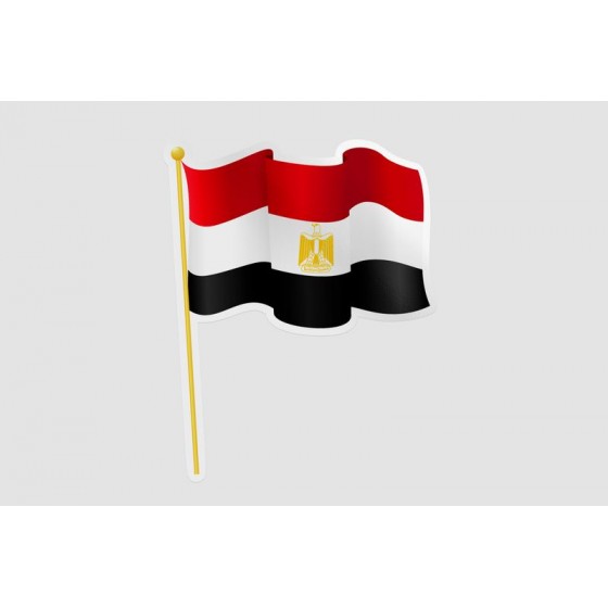 Egypt Flag Waving Style 6