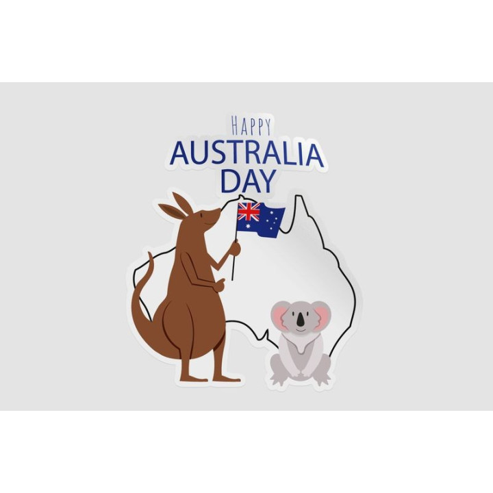 Happy Australia Day Style 305 Sticker - DecalsHouse
