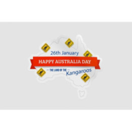 Happy Australia Day Style 307 Sticker - DecalsHouse