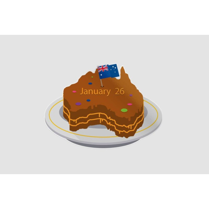 Happy Australia Day Style 308 Sticker - DecalsHouse