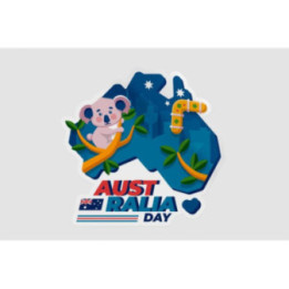 Happy Australia Day Style 311 Sticker - DecalsHouse