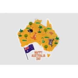 Happy Australia Day Style 312 Sticker - DecalsHouse