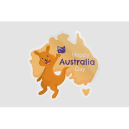 Happy Australia Day Style 316 Sticker - DecalsHouse