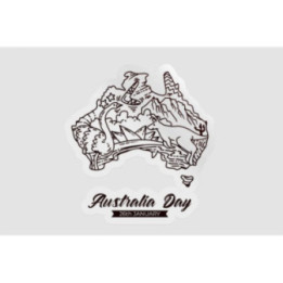 Happy Australia Day Style 32 Sticker - DecalsHouse